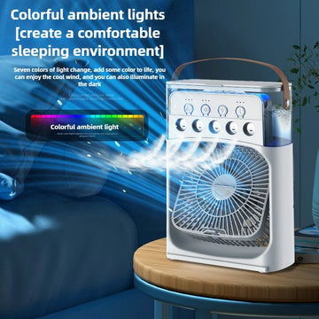 Multifunction USB Portable Air Conditioner Humidifier Strong Wind | Mini Air Cooling Fan | Portable Air Cooler