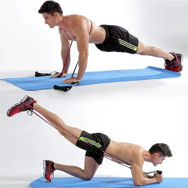 Bodybuilding Resistance Bands Set  | مجموعة أحزمة المقاومة لبناء العضلات 💪